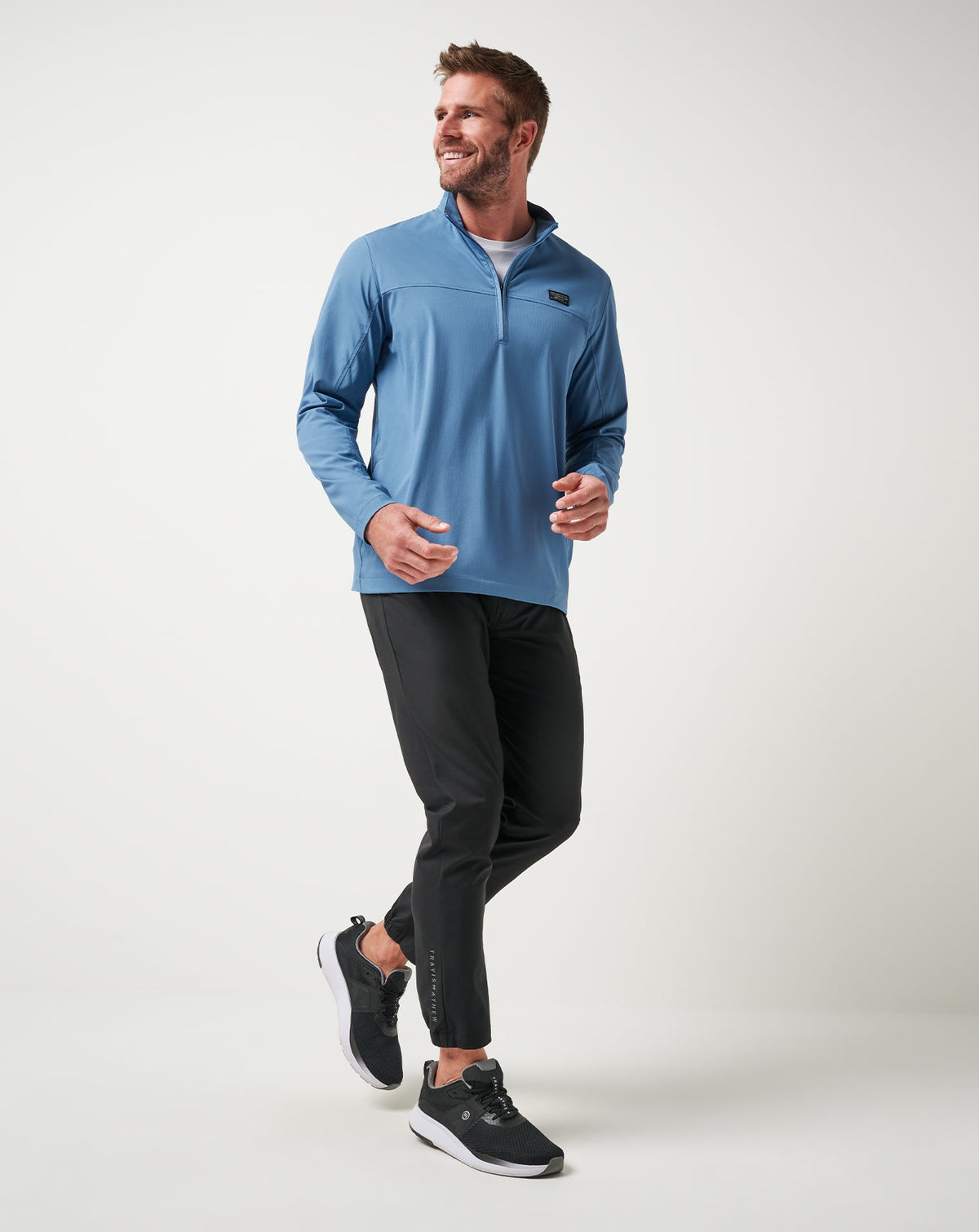 Wanderlust Quarter Zip Copen Blue | Travis Mathew