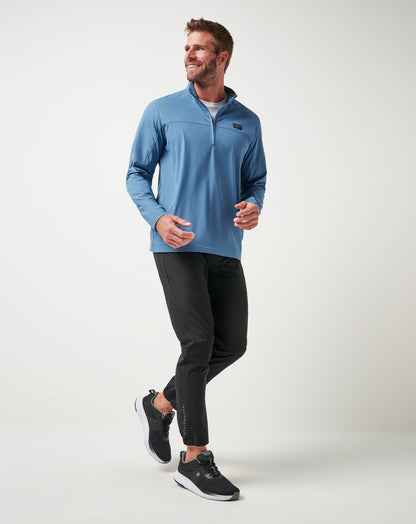 Wanderlust Quarter Zip Copen Blue | Travis Mathew