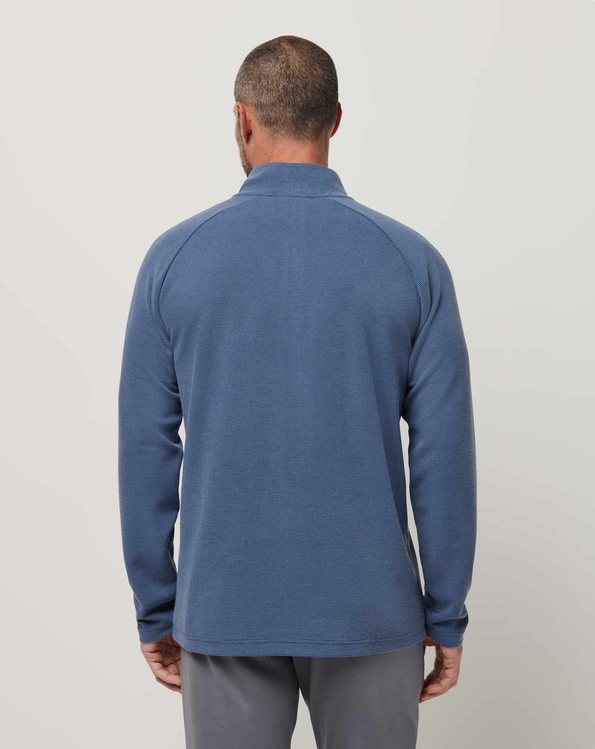 Performance Waffle Quarter Zip Bering Sea | Travis Mathew