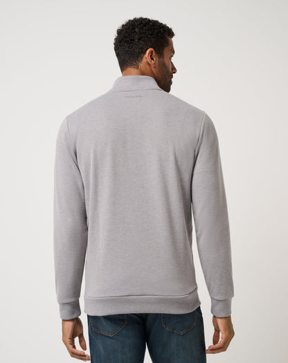 Cloud Quarter Zip 2.0 Heather Medium Grey | Travis Mathew