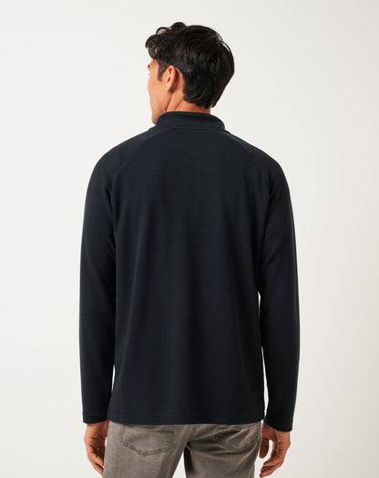 Performance Waffle Quarter Zip Black | Travis Mathew