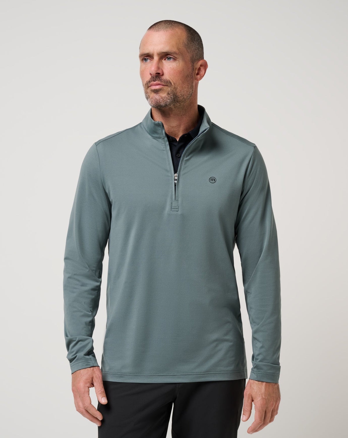 Heater Pro Quarter Zip Balsam Green | Travis Mathew