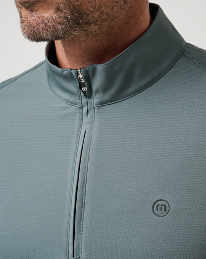 Heater Pro Quarter Zip Balsam Green | Travis Mathew