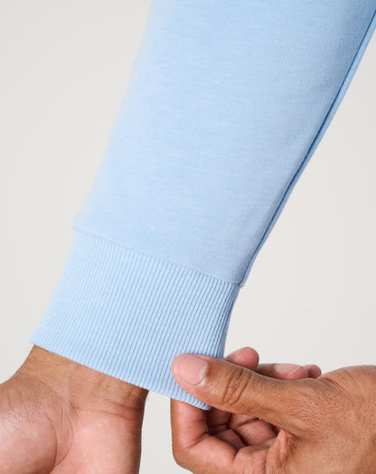 Cloud Quarter Zip 2.0 Heather Powder Blue | Travis Mathew