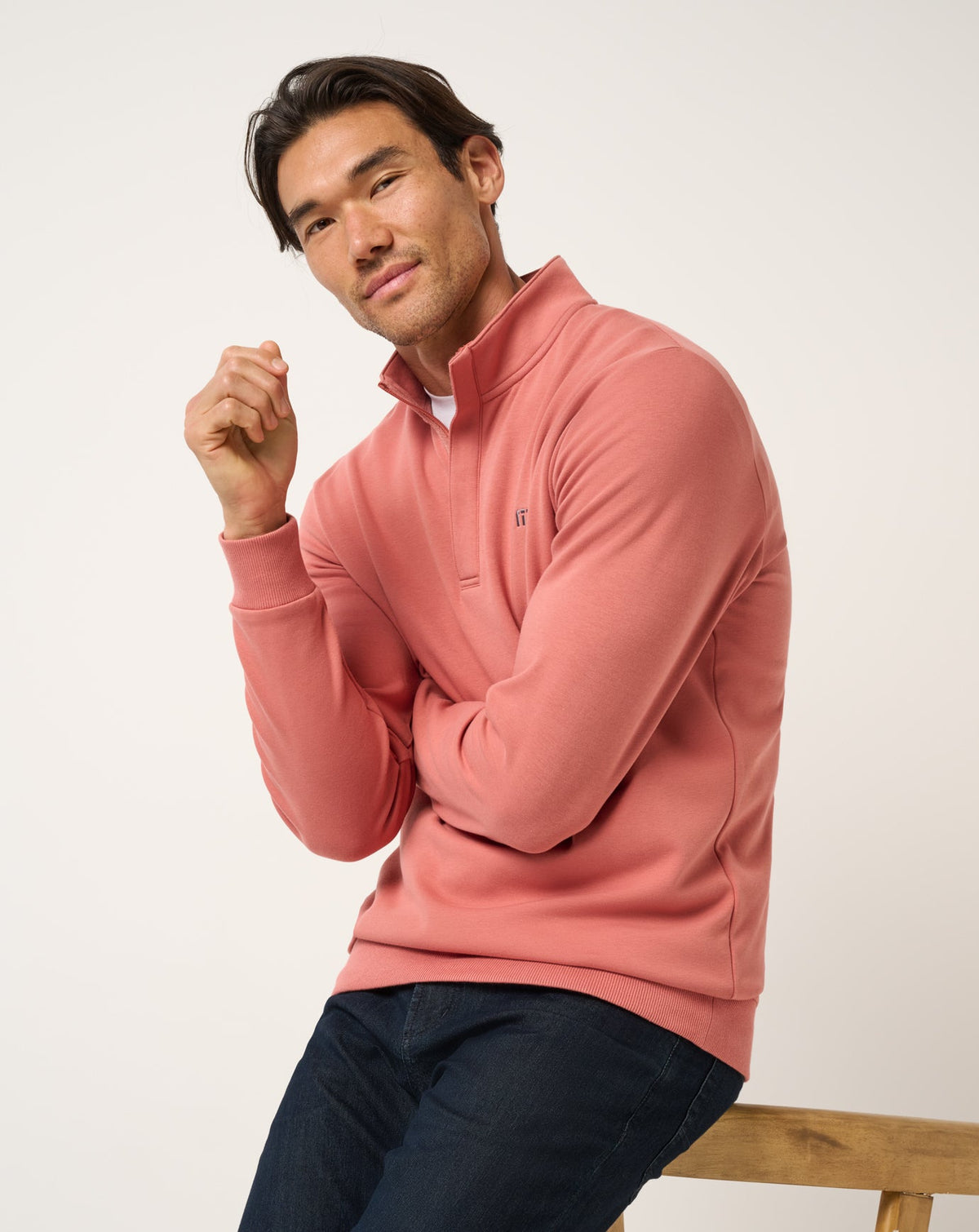 Cloud Quarter Zip 2.0 Brick Dust | Travis Mathew