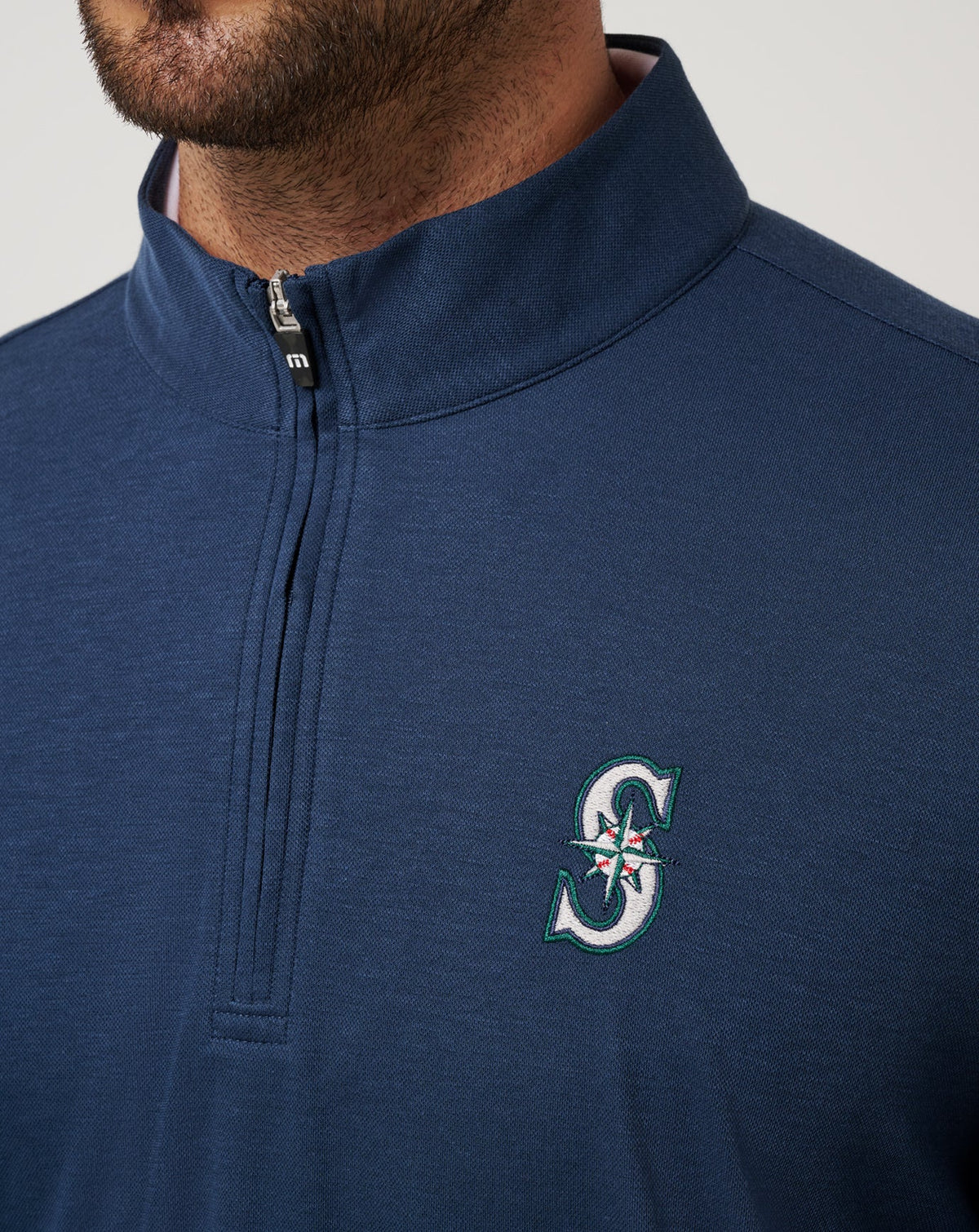 Seattle Mariners Time To Tailgate Quarter Zip Navy | Travis Mathew