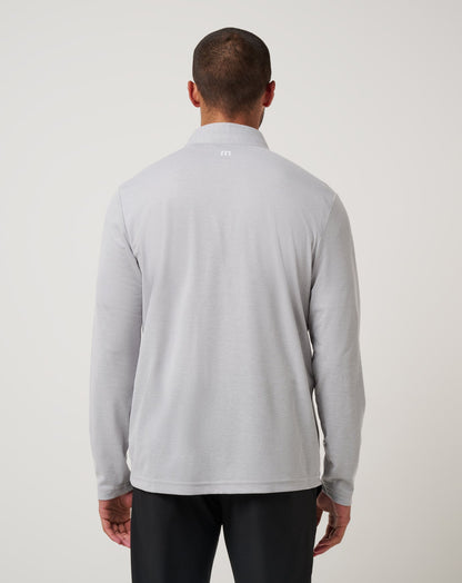 San Francisco Giants Time To Tailgate Quarter Zip Heather Grey | Travis Mathew
