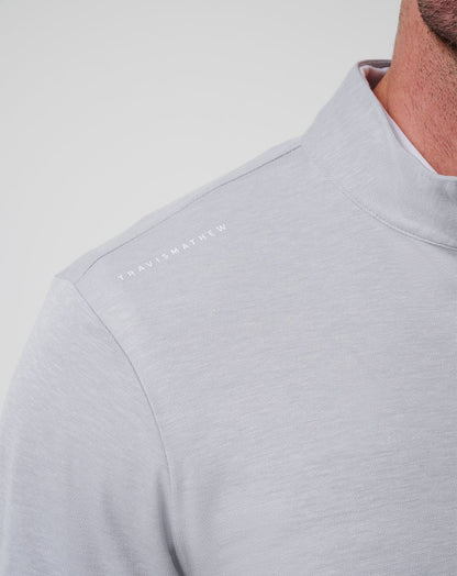 New York Yankees Time To Tailgate Quarter Zip Heather Grey | Travis Mathew
