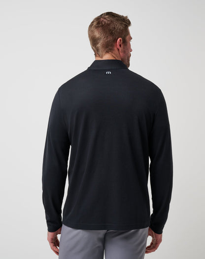 New York Mets Time To Tailgate Quarter Zip Black | Travis Mathew
