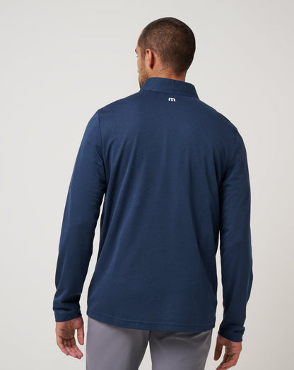 Atlanta Braves Time To Tailgate Quarter Zip Navy | Travis Mathew