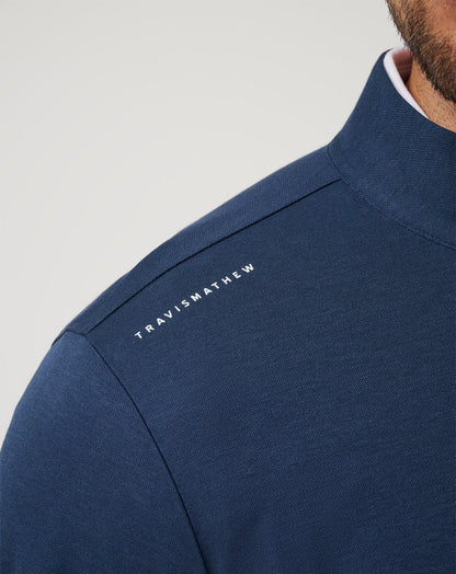 Atlanta Braves Time To Tailgate Quarter Zip Navy | Travis Mathew
