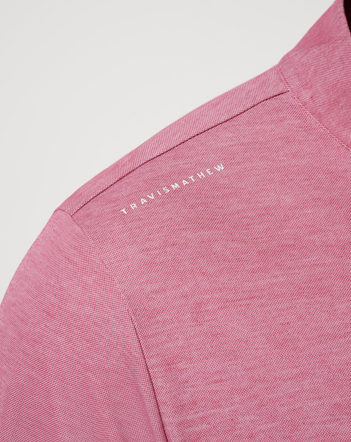 Cleveland Guardians Time To Tailgate Quarter Zip Heather Red | Travis Mathew