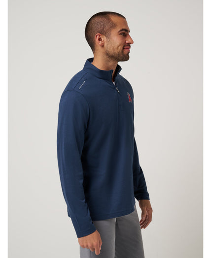 Los Angeles Angels Time To Tailgate Quarter Zip Navy | Travis Mathew