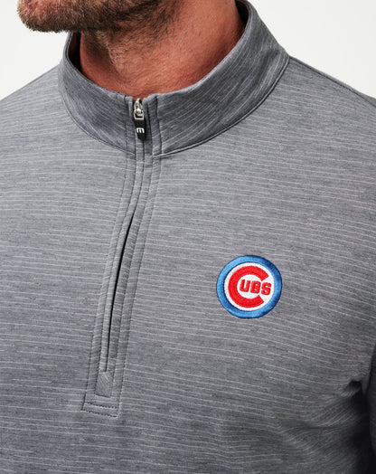 Chicago Cubs The Heater Quarter Zip Sleet/Quiet Shade | Travis Mathew