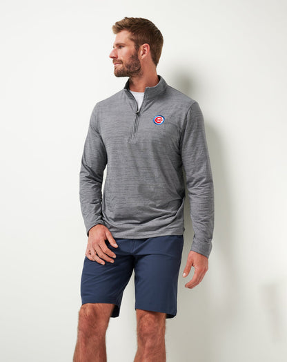 Chicago Cubs The Heater Quarter Zip Sleet/Quiet Shade | Travis Mathew