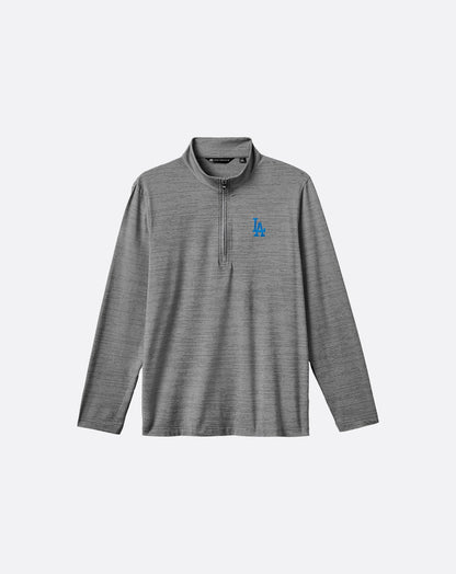 Los Angeles Dodgers The Heater Quarter Zip Sleet/Quiet Shade | Travis Mathew