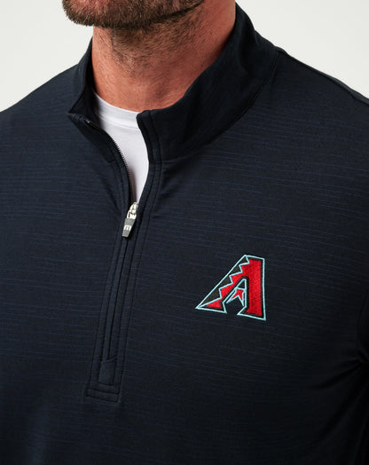Arizona Diamondbacks The Heater Quarter Zip Black | Travis Mathew