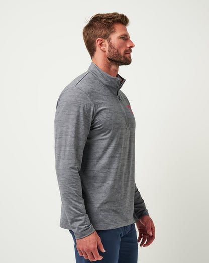 Texas Rangers The Heater Quarter Zip Sleet/Quiet Shade | Travis Mathew