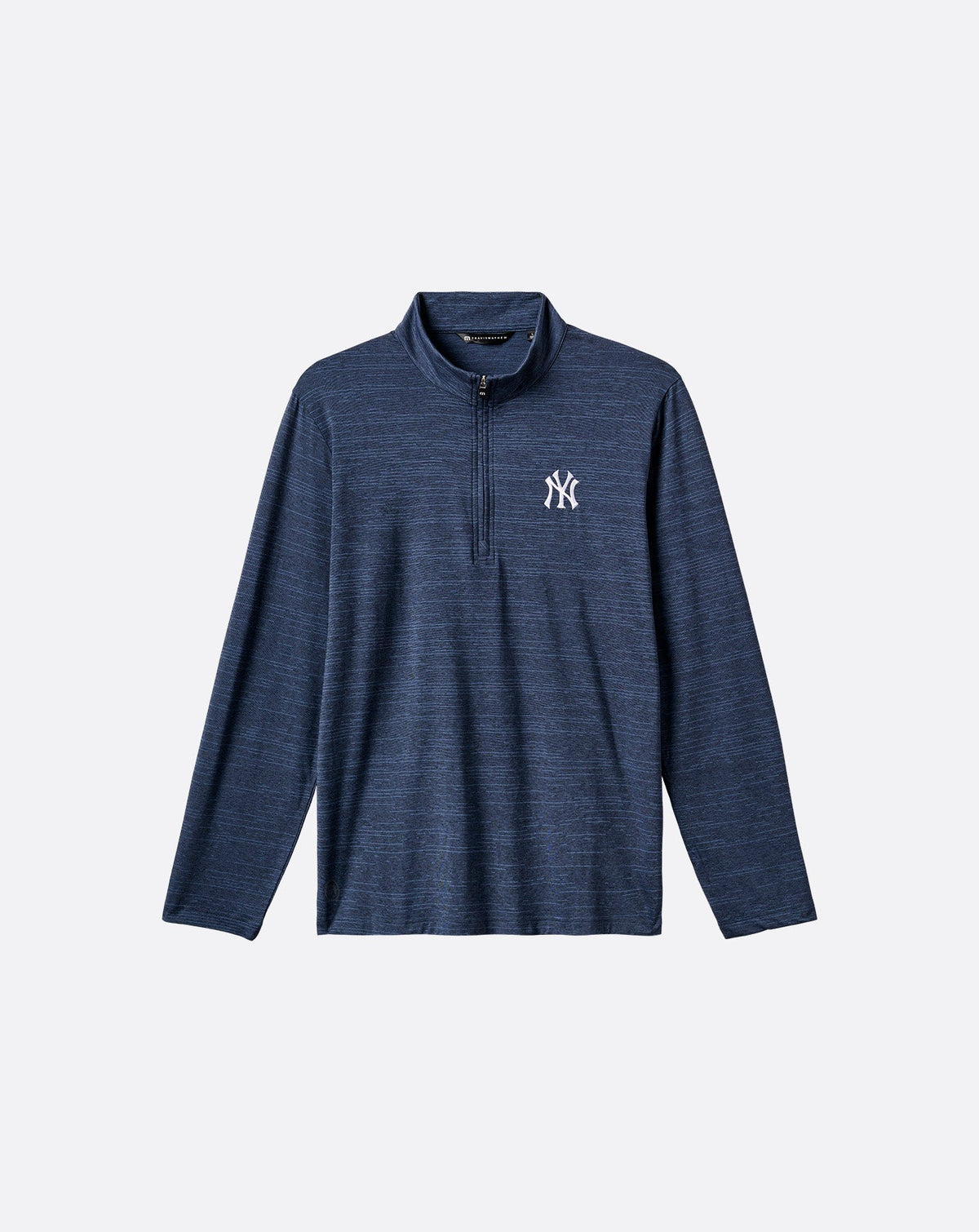 New York Yankees The Heater Quarter Zip Vintage Indigo/Black | Travis Mathew