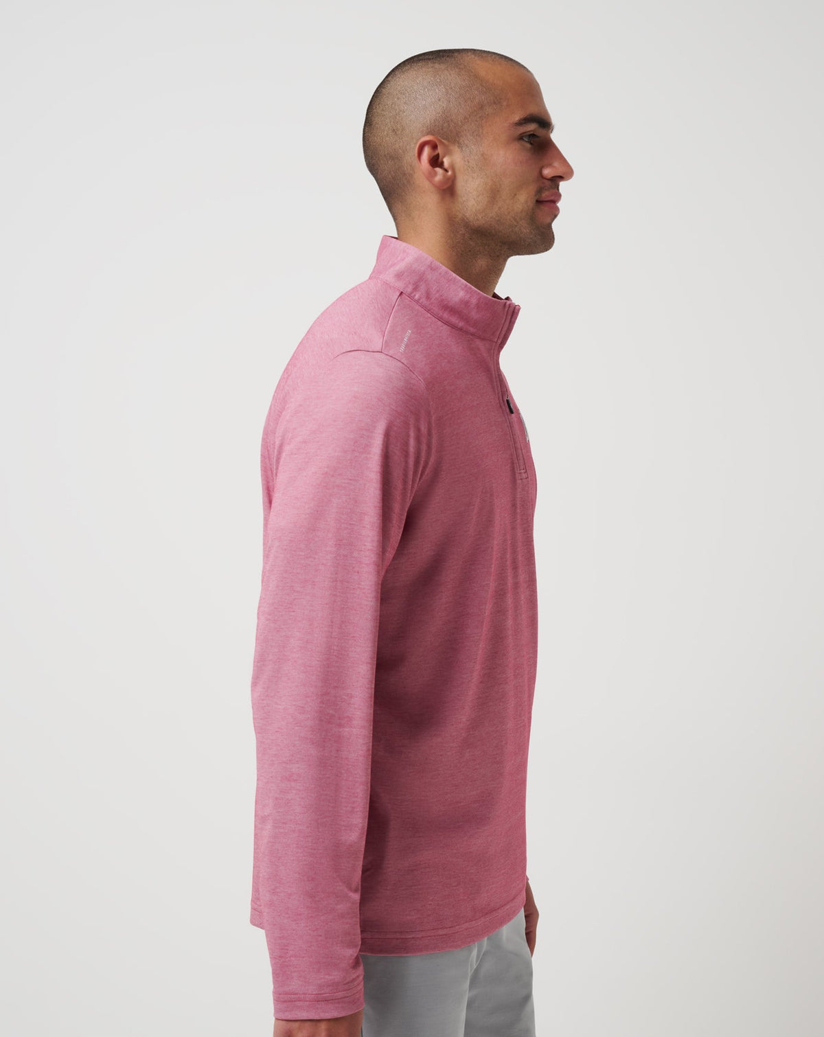 Washington Nationals Time To Tailgate Quarter Zip Heather Red | Travis Mathew