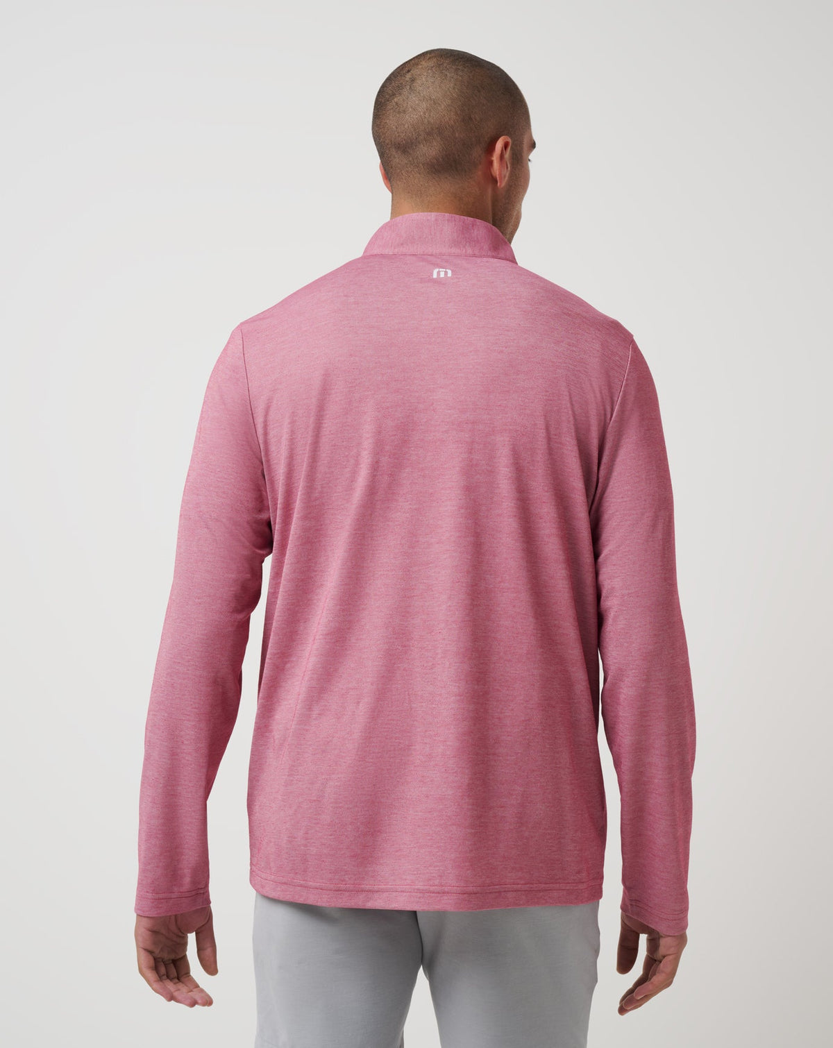 Washington Nationals Time To Tailgate Quarter Zip Heather Red | Travis Mathew