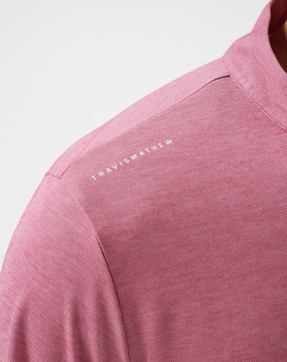 Washington Nationals Time To Tailgate Quarter Zip Heather Red | Travis Mathew