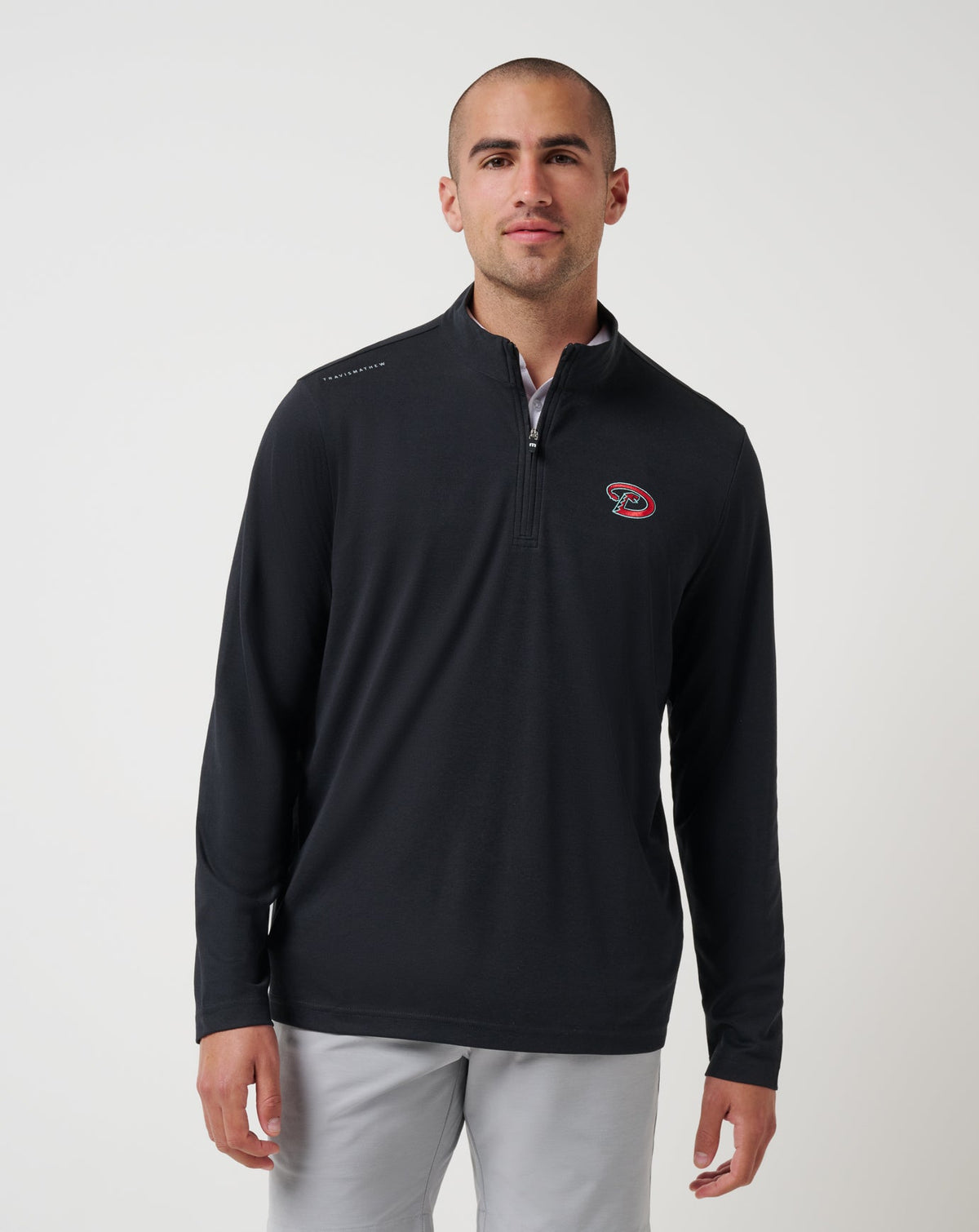 Arizona Diamondbacks Time To Tailgate Quarter Zip Black | Travis Mathew