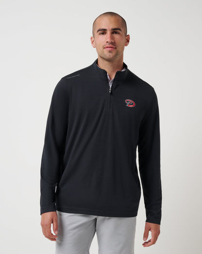 Arizona Diamondbacks Time To Tailgate Quarter Zip Black | Travis Mathew