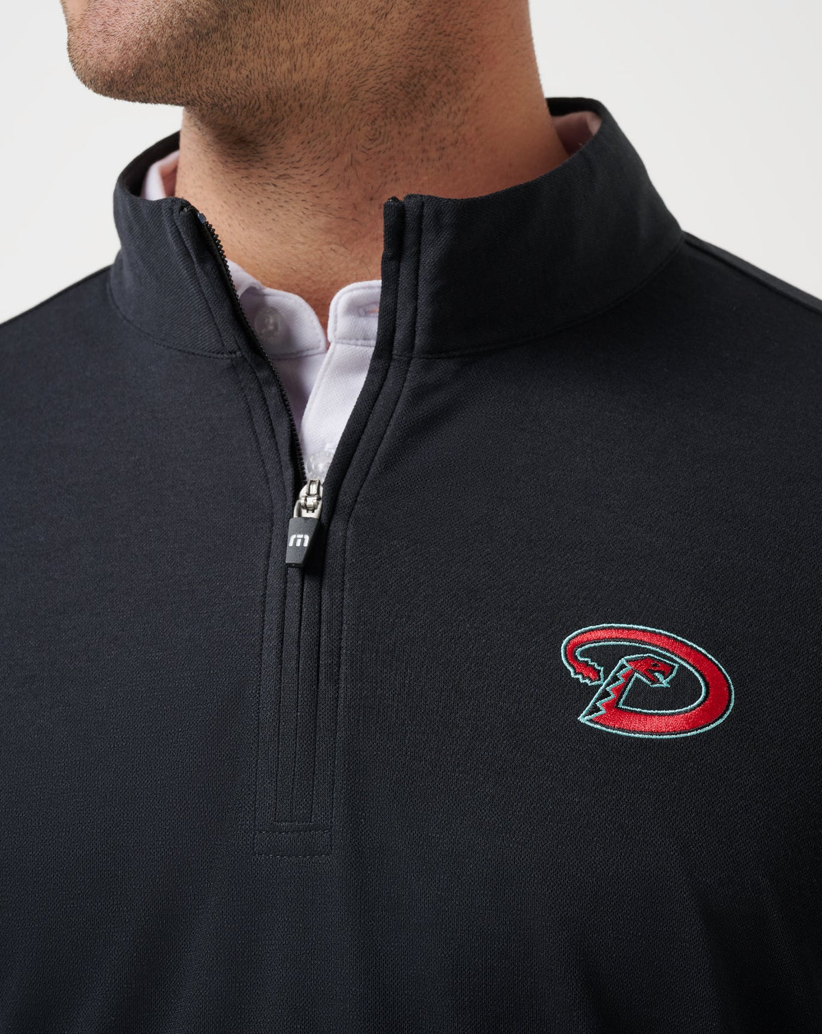 Arizona Diamondbacks Time To Tailgate Quarter Zip Black | Travis Mathew