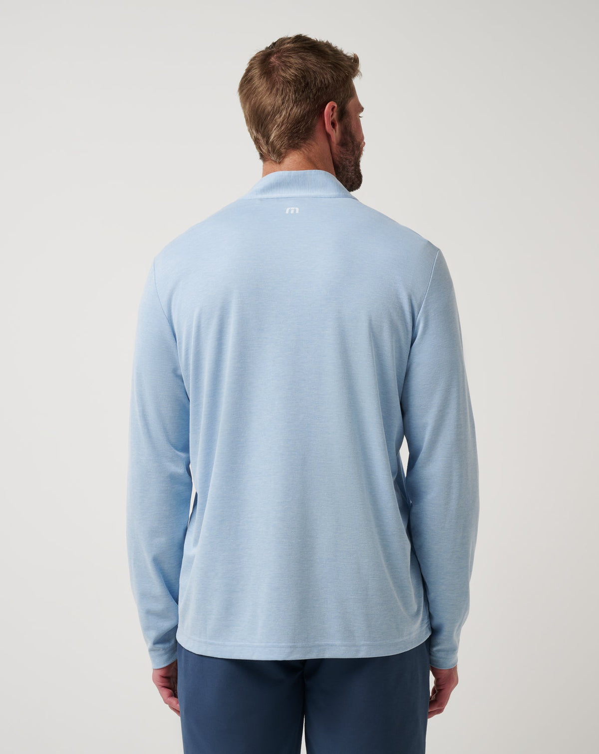 Texas Rangers Time To Tailgate Quarter Zip Heather Blue | Travis Mathew