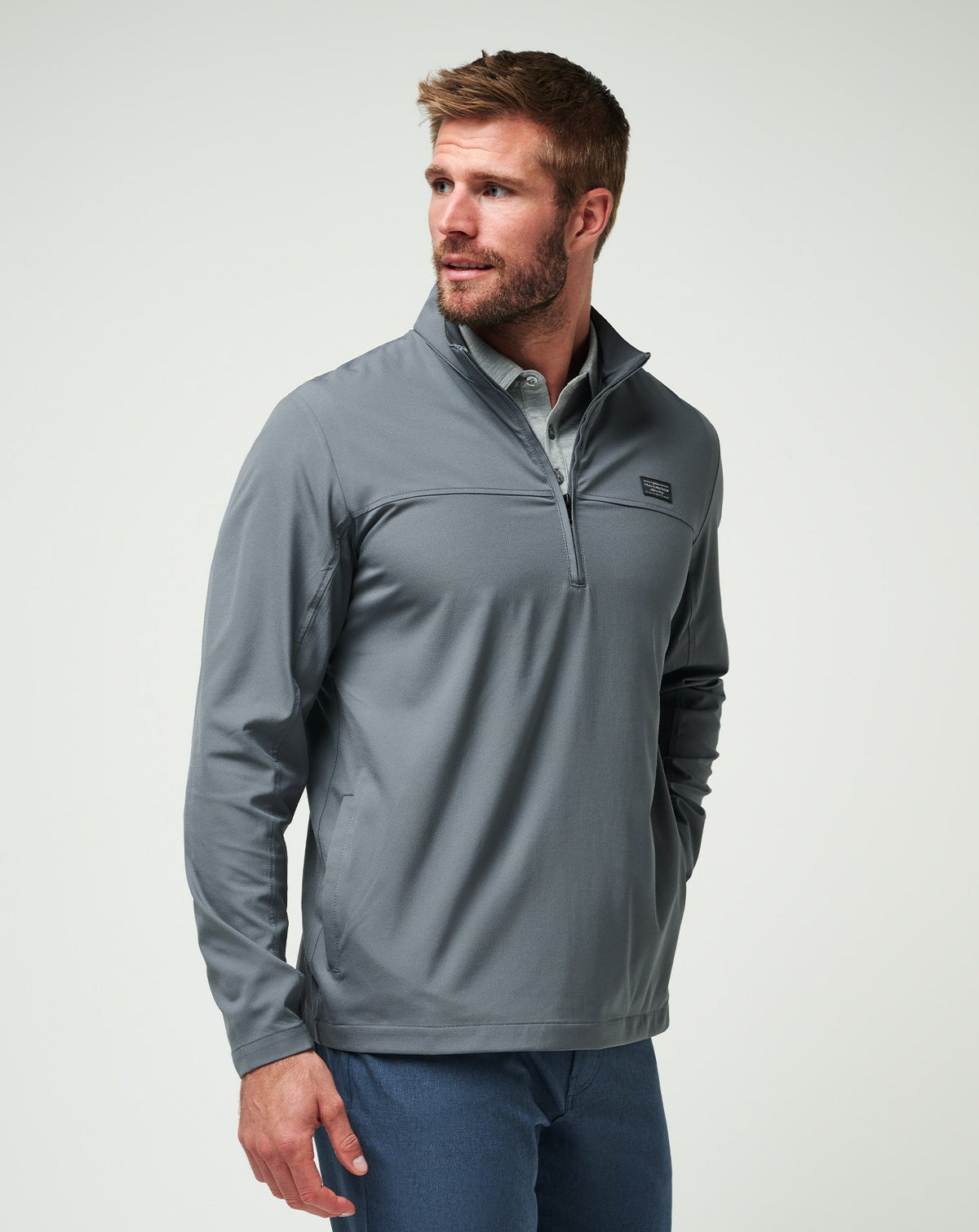 Wanderlust Quarter Zip Quiet Shade | Travis Mathew