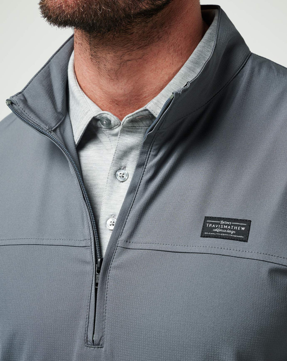 Wanderlust Quarter Zip Quiet Shade | Travis Mathew