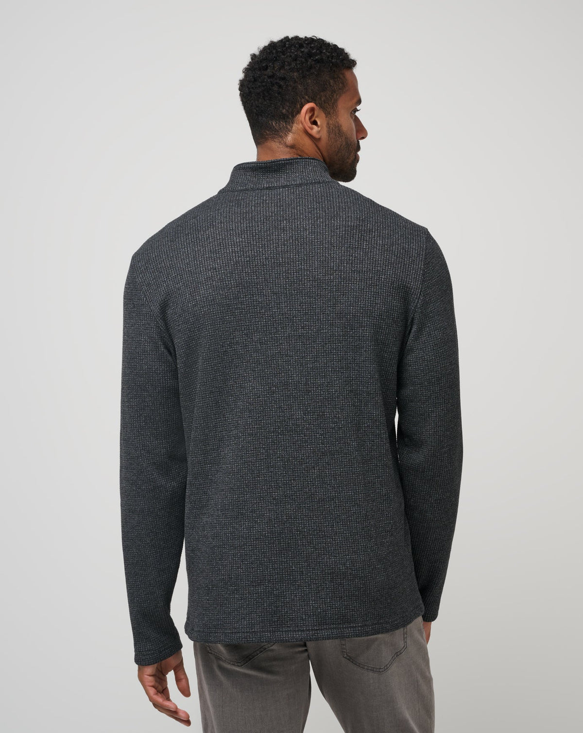 Last Sunset Quarter Zip Heather Dark Grey | Travis Mathew