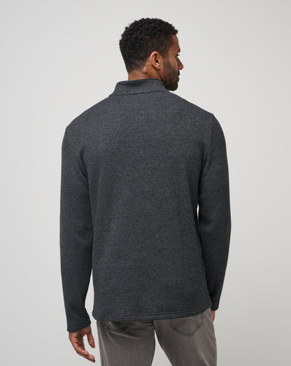 Last Sunset Quarter Zip Heather Dark Grey | Travis Mathew