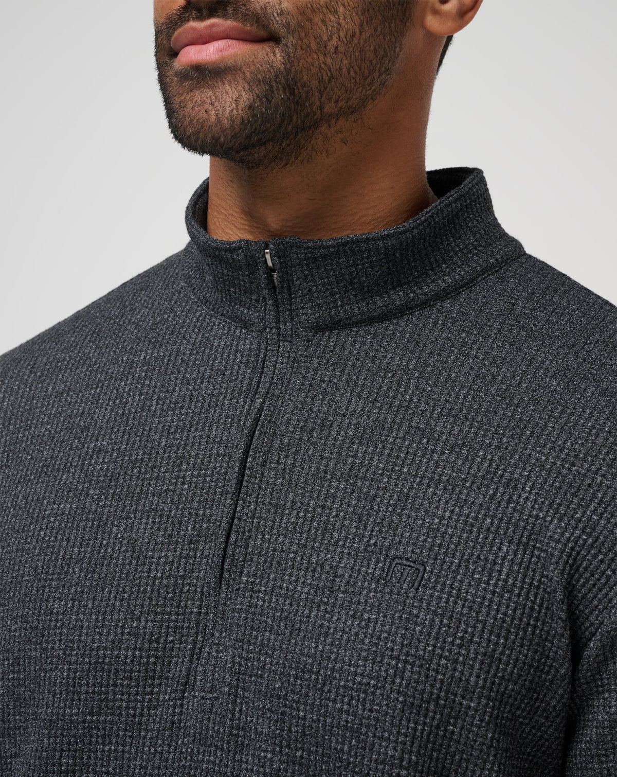 Last Sunset Quarter Zip Heather Dark Grey | Travis Mathew