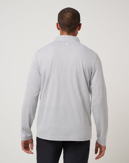 Baltimore Orioles Time To Tailgate Quarter Zip Heather Grey | Travis Mathew