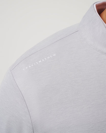 Baltimore Orioles Time To Tailgate Quarter Zip Heather Grey | Travis Mathew