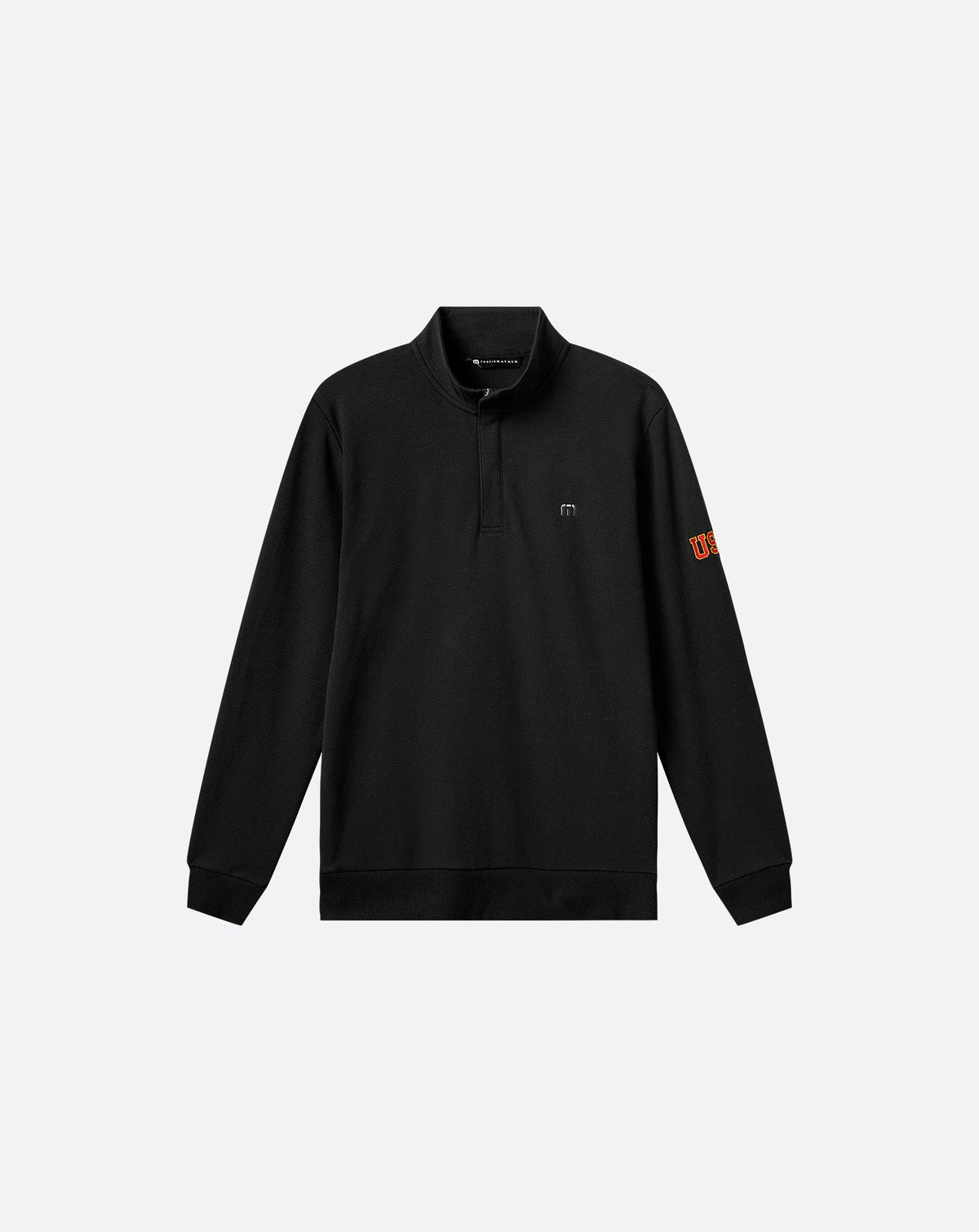 USC Cloud Quarter Zip 2.0 Black | Travis Mathew