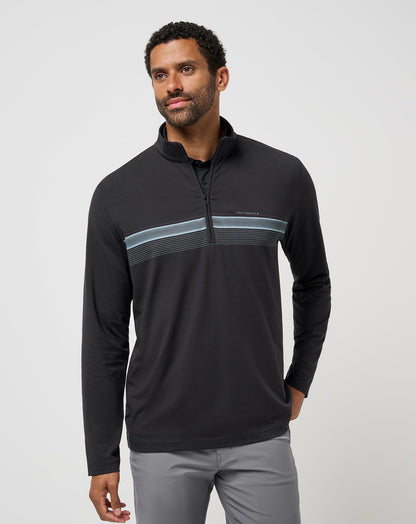 Nautical Adventure Quarter Zip Black | Travis Mathew