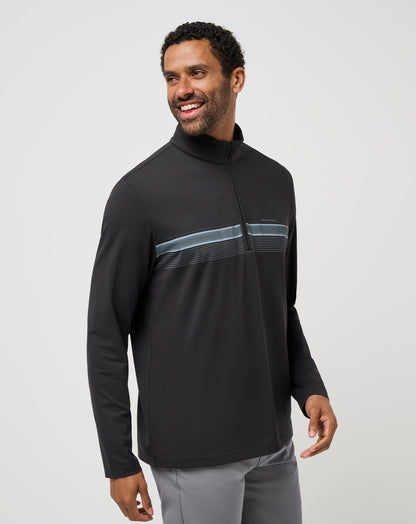 Nautical Adventure Quarter Zip Black | Travis Mathew
