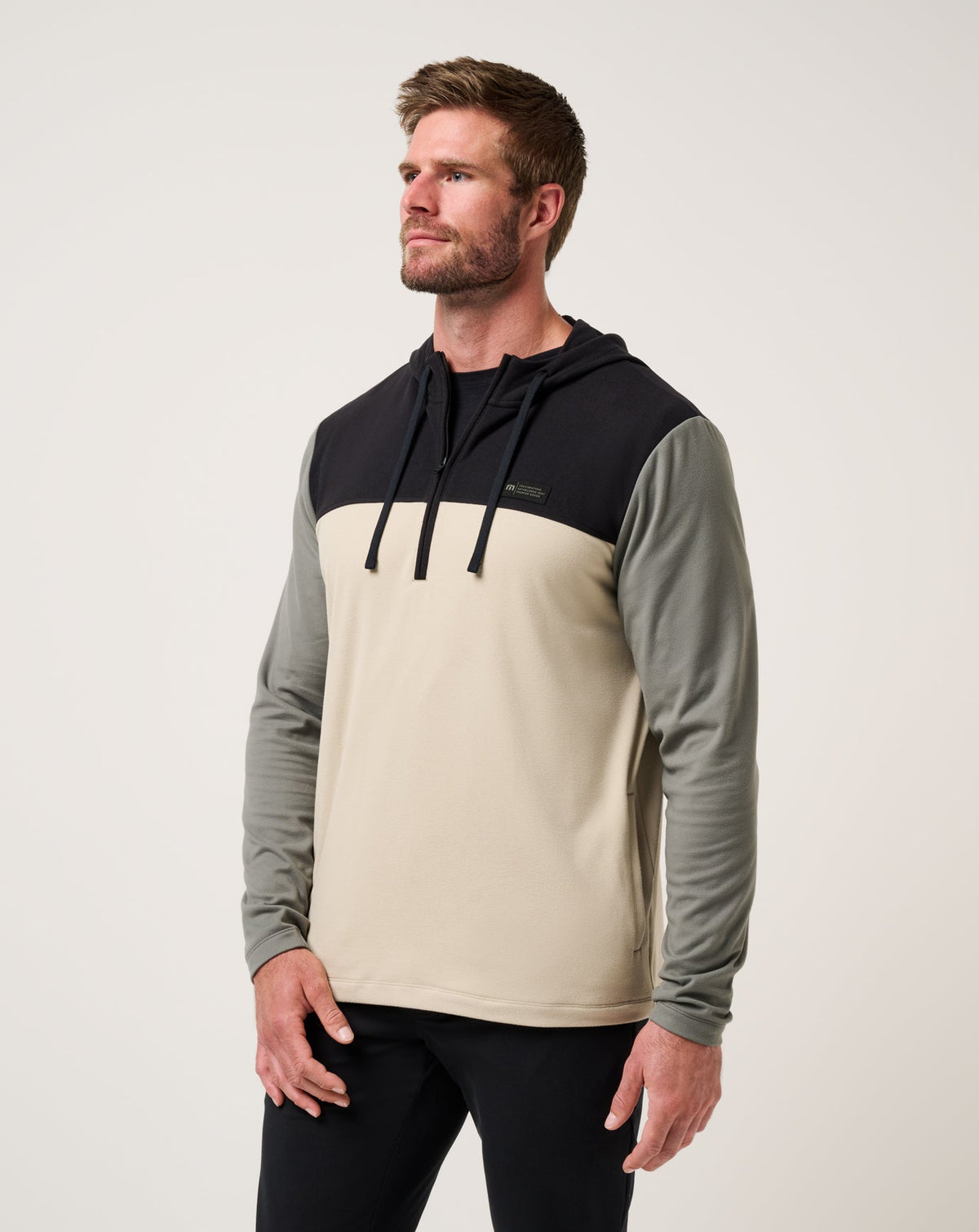 Brrrr Season Quarter Zip Black | Travis Mathew