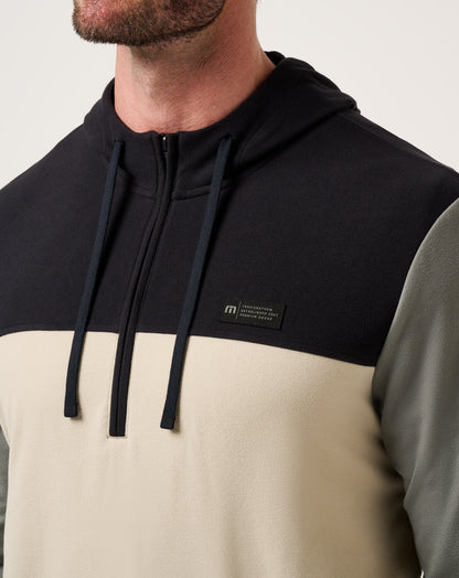Brrrr Season Quarter Zip Black | Travis Mathew