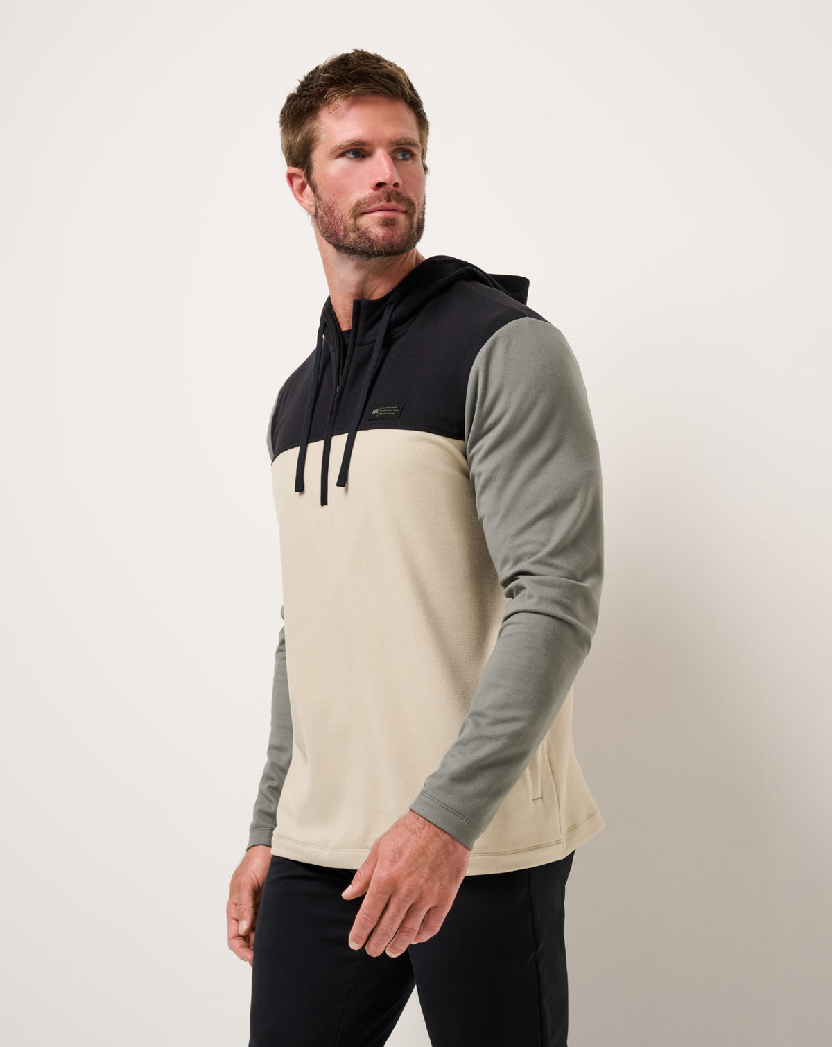 Brrrr Season Quarter Zip Black | Travis Mathew