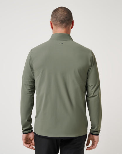Jeep Tour Quarter Zip Dark Olive | Travis Mathew