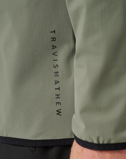 Jeep Tour Quarter Zip Dark Olive | Travis Mathew