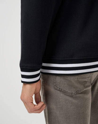 Happier Hour Quarter Zip Black | Travis Mathew