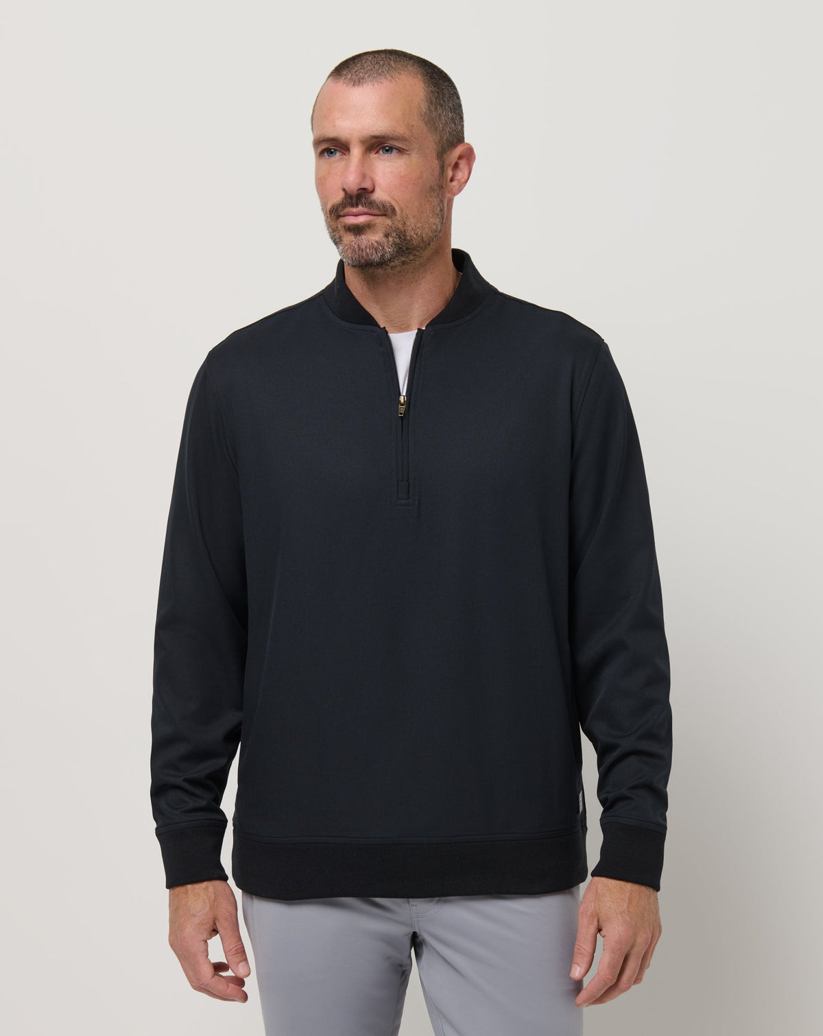 Highway Men Quarter Zip Black | Travis Mathew