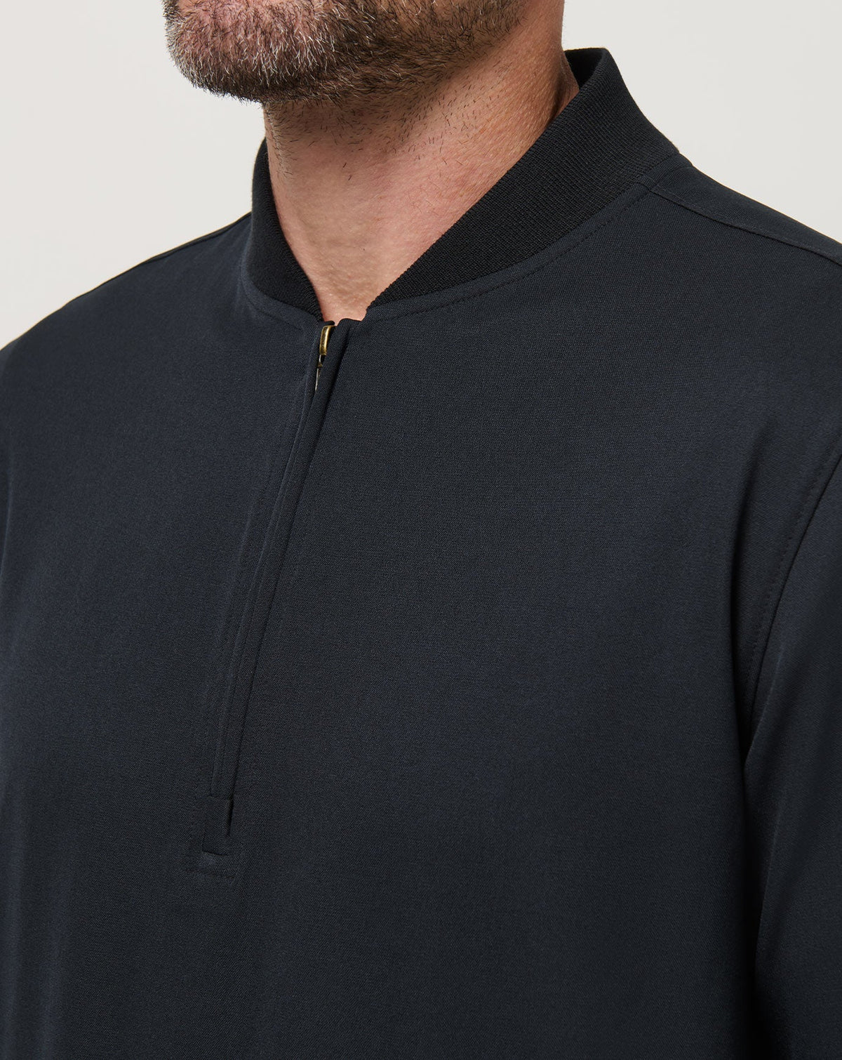 Highway Men Quarter Zip Black | Travis Mathew