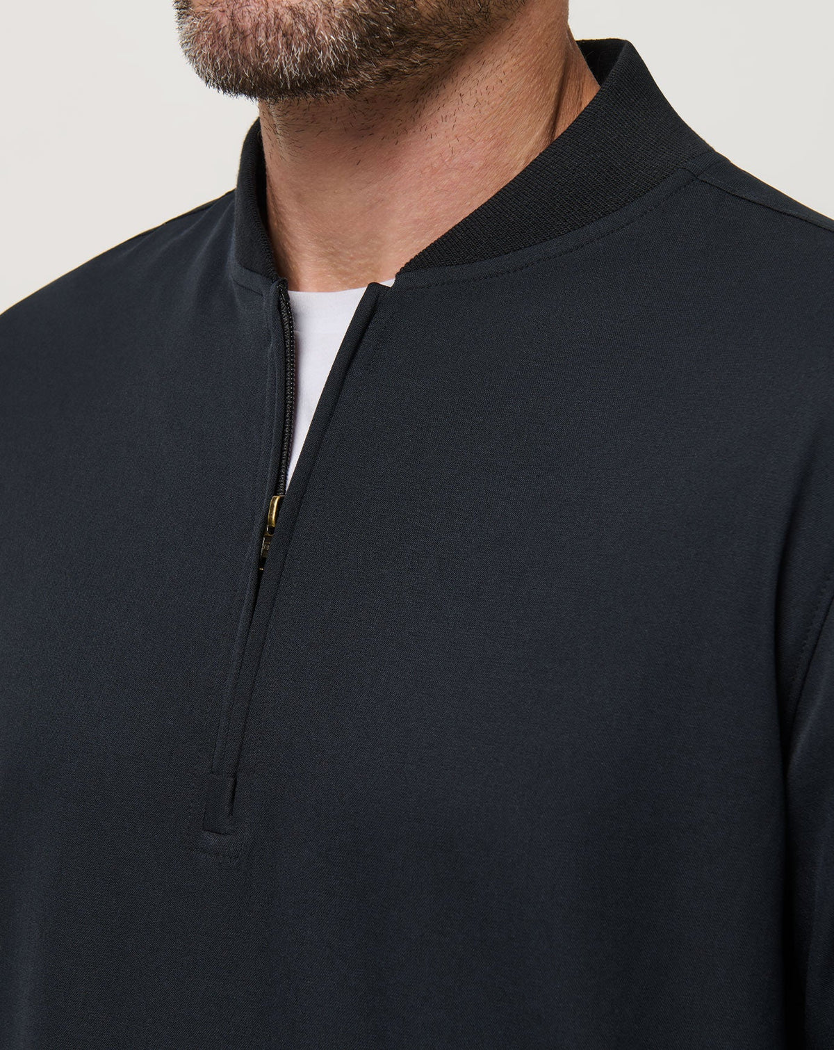 Highway Men Quarter Zip Black | Travis Mathew