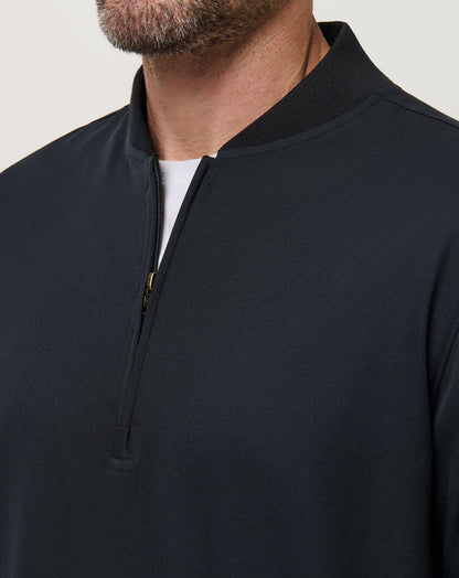 Highway Men Quarter Zip Black | Travis Mathew